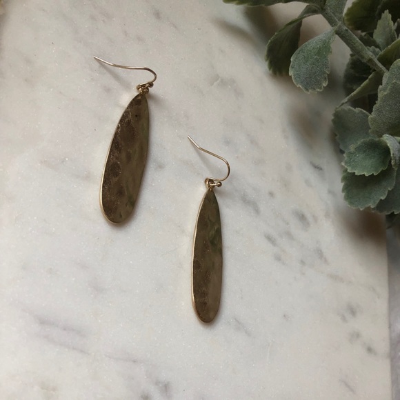 The Nessie - Vintage Textured Drop Earrings - Picture 2 of 4